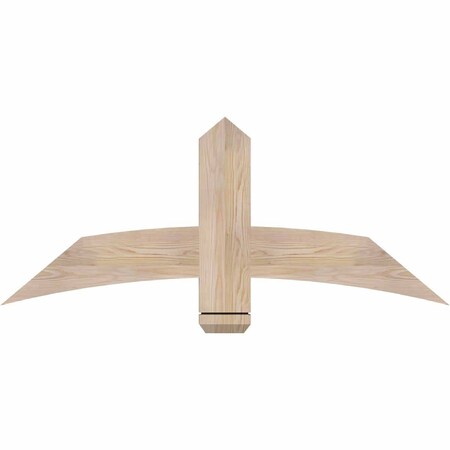 Ekena Millwork Bellingham Smooth Timber Gable Bracket, Douglas Fir, 48"W x 20"H x 1 1/2"D x 5 1/2"F, 10/12 Pitch GBW048X20X0206BEL00SDF